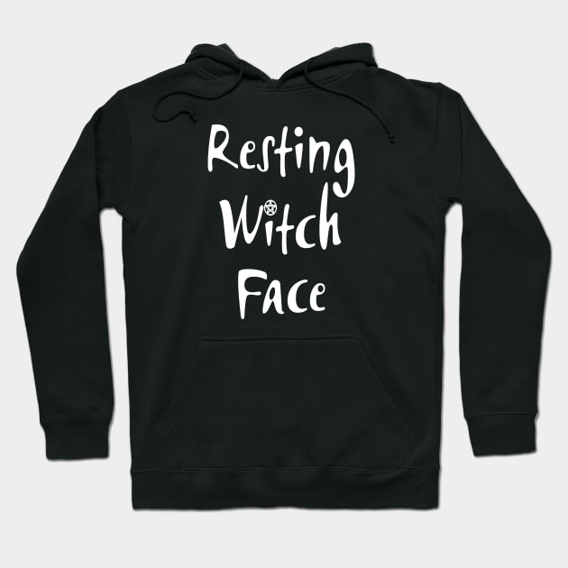 Resting Witch Face Wiccan Pagan Cheeky Witch® Hoodie by Cheeky Witch